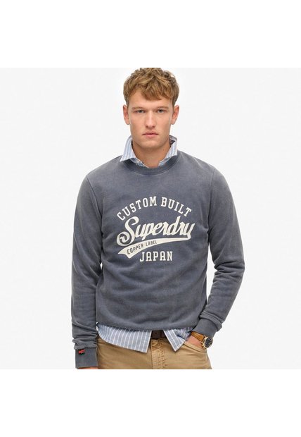 Superdry Buzo Cerrado Para Hombre Vintage Wash Relaxed Crew Superdry