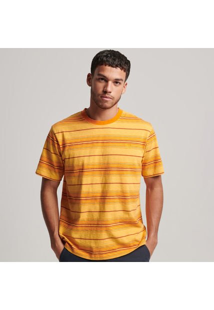 Superdry Camiseta Para Hombre Vintage Textured Stripe Superdry