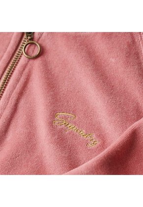 Superdry Buzo Abierto Para Mujer Velour Baseball Superdry