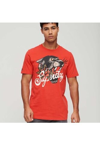 Superdry Camiseta Para Hombre Tattoo Script Graphic Superdry Superdry