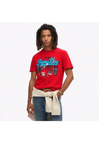 Superdry Camiseta Manga Corta Para Hombre New York Vl Graphic T Shirt Superdry Superdry