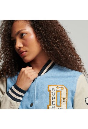 Superdry Chaqueta Denim Para Mujer Vintage Varsity Superdry