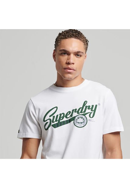 Superdry Camiseta Para Hombre Vintage Scripted College Superdry