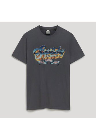 Superdry Camiseta Manga Corta Para Hombre Rock Graphic Band Tee Superdry Superdry