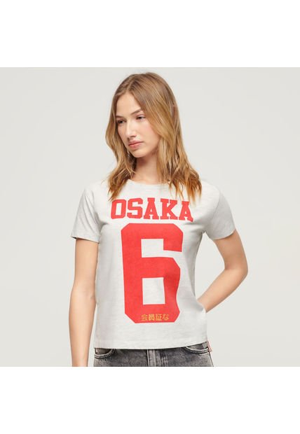 Superdry Camiseta Para Mujer Osaka Fitted Tee Superdry