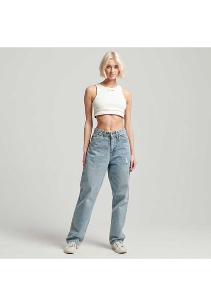 Superdry Camiseta Manga Sisa Para Mujer Code Tech Elastic Superdry