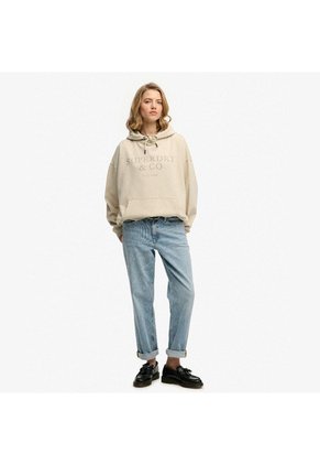 Superdry Buzo Cerrado Para Mujer Luxe Casual Relaxed Hood Superdry