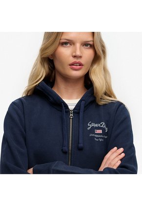 Superdry Buzo Abierto Para Mujer Ath Ess Relaxed Crop Ziphood Superdry