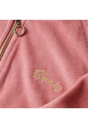 Superdry Buzo Abierto Para Mujer Velour Baseball Superdry