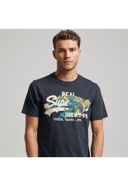 Superdry Camiseta Para Hombre Vintage Vl Narrative Tee Superdry