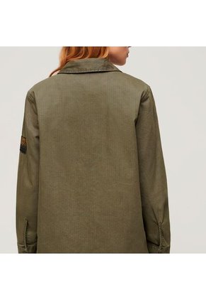 Superdry Chaqueta Casual Para Mujer Military Overshirt Superdry