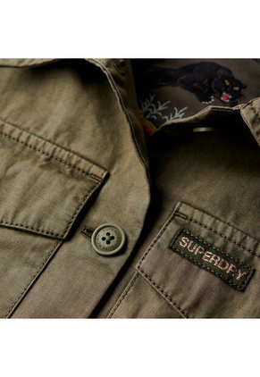 Superdry Chaqueta Casual Para Mujer Military Overshirt Superdry