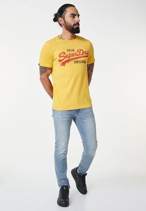 Camiseta Amarillo-Rojo-Negro Superdry Vintage Logo Soda Pop