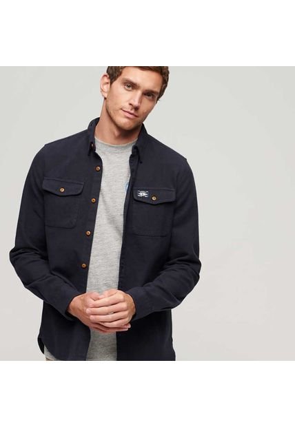 Superdry Camisa Manga Larga Para Hombre Traiman Flannel Superdry