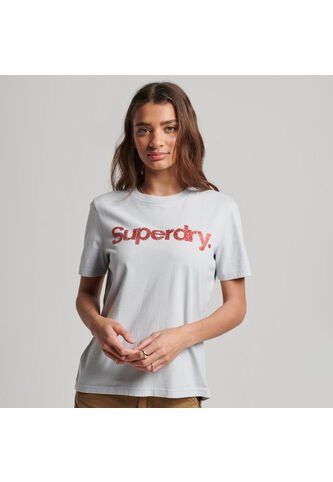 Superdry Camiseta Para Mujer Metallic Core Superdry Superdry