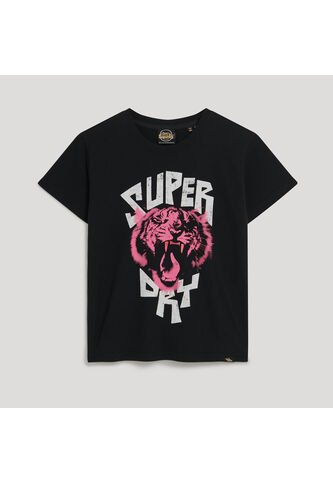 Superdry Camiseta Para Mujer Lo-Fi Rock Fitted Tee Superdry Superdry