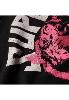 Superdry Camiseta Para Mujer Lo-Fi Rock Fitted Tee Superdry