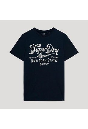 Superdry Camiseta Manga Corta Para Hombre Metallic Workwear Graphic Tee Superdry