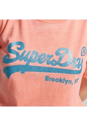 Superdry Camiseta Manga Corta Para Mujer Ellished Superdry