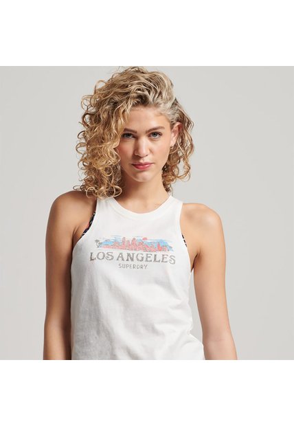 Superdry Camiseta Manga Sisa Para Mujer Vintage City Superdry