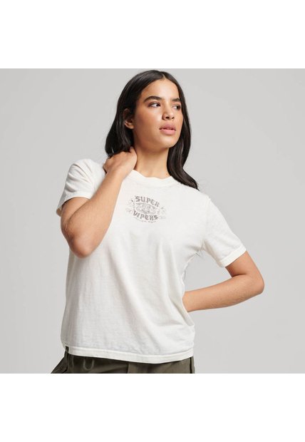 Superdry Camiseta Para Mujer Blackout Rock Superdry