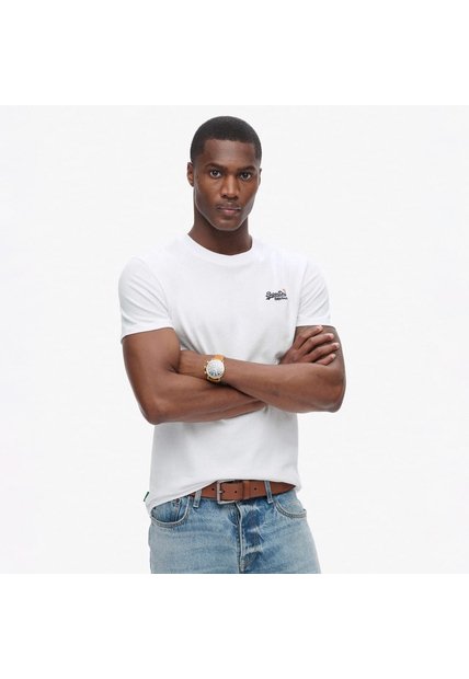 Superdry Camiseta Manga Corta Para Hombre Essential Contrast Emb Tee Superdry