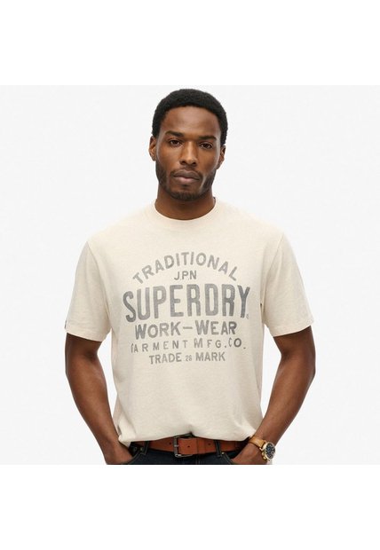 Superdry Camiseta Manga Corta Para Hombre Machined Goods Workwear Tee Superdry