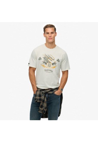 Superdry Camiseta Manga Corta Para Hombre Campaign Souvenir Loose Tee Superdry Superdry