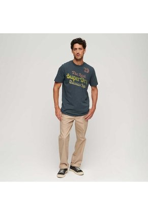 Superdry Camiseta Para Hombre Trade Script Graphic Superdry