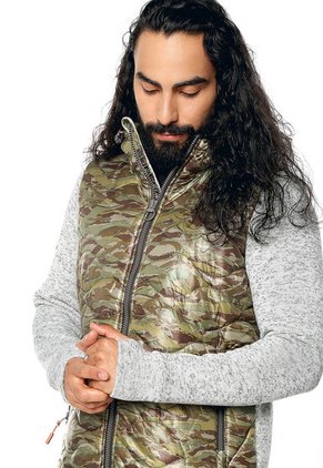 Chaqueta Verde Oliva-Gris Superdry