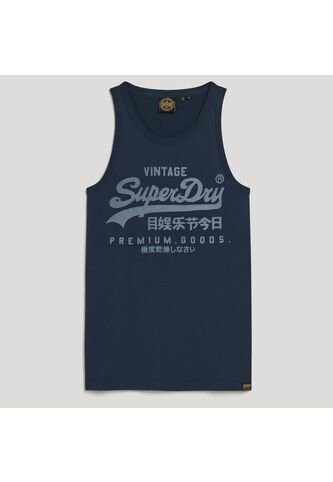 Superdry Camiseta Para Hombre Classic Vl Heritage Vest Superdry Superdry
