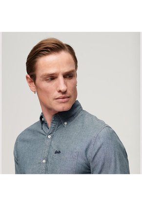 Superdry Camisa Manga Larga Para Hombre Cotton Oxford Superdry