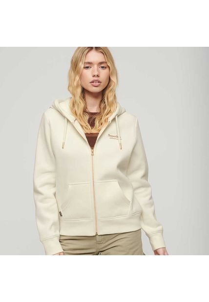 Superdry Buzo Abierto Para Mujer Essential Zip Superdry