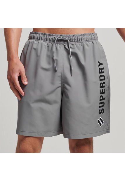 Superdry Pantaloneta Larga Para Hombre Code Applque 19Inch Superdry