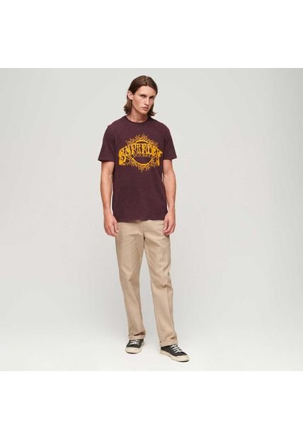 Superdry Camiseta Para Hombre 70'S Lo-Fi Graphic Band Tee Superdry