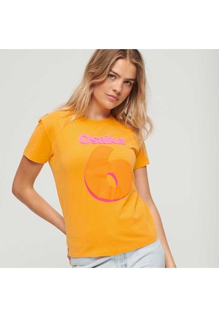 Superdry Camiseta Para Mujer Osaka Graphic Fitted Superdry