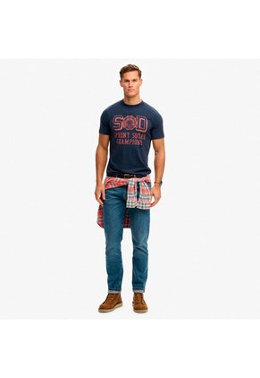 Superdry Camiseta Manga Corta Para Hombre Vintage Prep Relaxed Tee Superdry