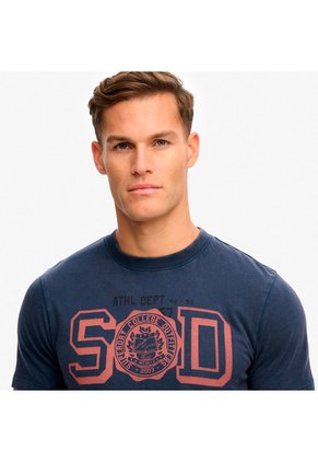 Superdry Camiseta Manga Corta Para Hombre Vintage Prep Relaxed Tee Superdry