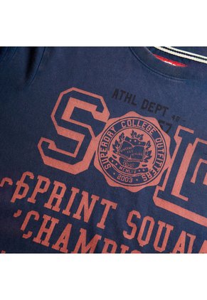 Superdry Camiseta Manga Corta Para Hombre Vintage Prep Relaxed Tee Superdry