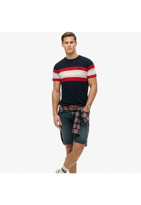 Superdry Camiseta Manga Corta Para Hombre Essential Stripe Tee Superdry