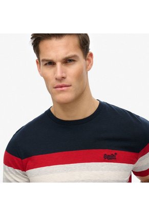Superdry Camiseta Manga Corta Para Hombre Essential Stripe Tee Superdry