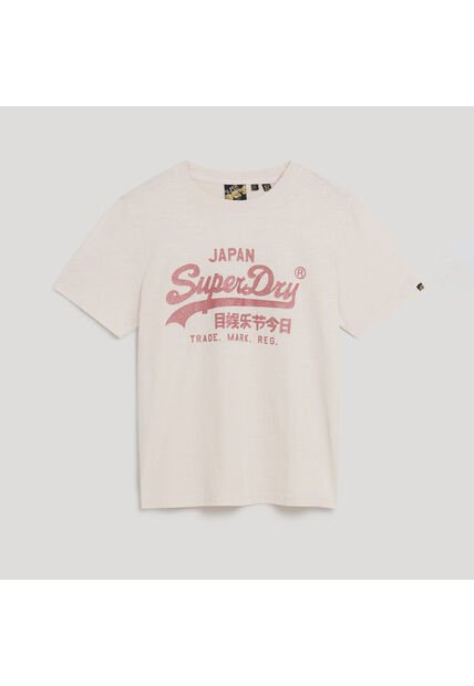 Superdry Camiseta Para Mujer Metallic Vl Relaxed Superdry