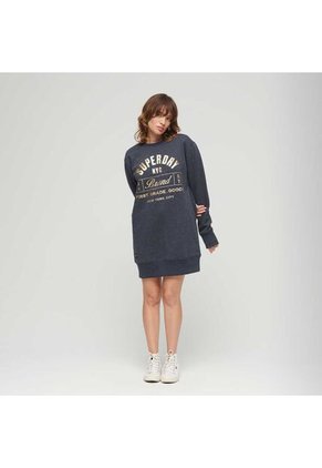 Superdry Vestido Medio Para Mujer Luxe Metallic Superdry