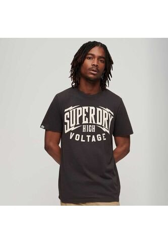 Superdry Camiseta Para Hombre Blackout Rock Graphic Superdry Superdry