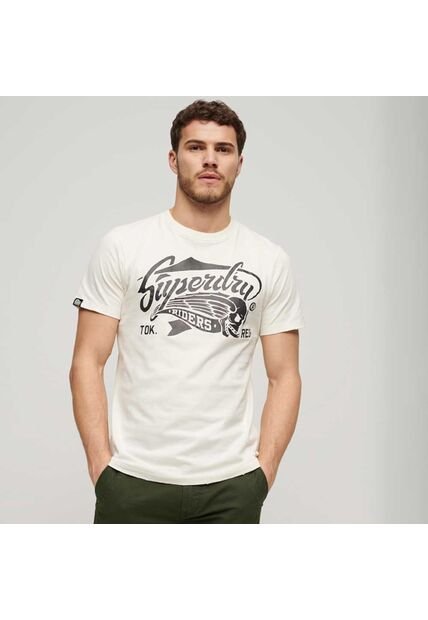 Superdry Camiseta Para Hombre Blackout Rock Graphic Superdry