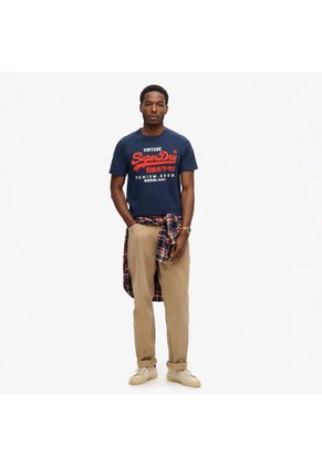 Superdry Camiseta Manga Corta Para Hombre Duo Vintage Logo Superdry