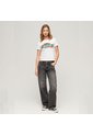 Superdry Camiseta Manga Corta Para Mujer Cali Sticker Fitted Tee Superdry de Superdry