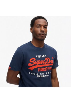 Superdry Camiseta Manga Corta Para Hombre Duo Vintage Logo Superdry
