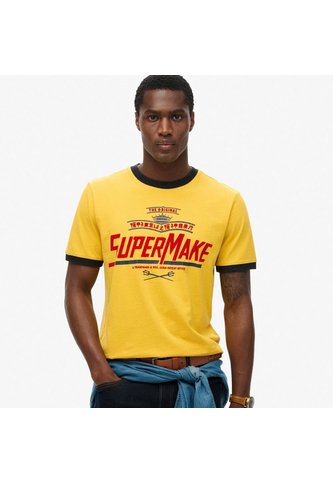 Superdry Camiseta Manga Corta Para Hombre Modern Industry Relaxed Tee Superdry Superdry