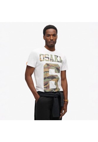 Superdry Camiseta Manga Corta Para Hombre Osaka 6 Camo Standard Tee Superdry Superdry